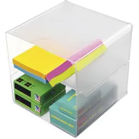 Holtz Organisationsbox Cube 2 Fächer glasklar