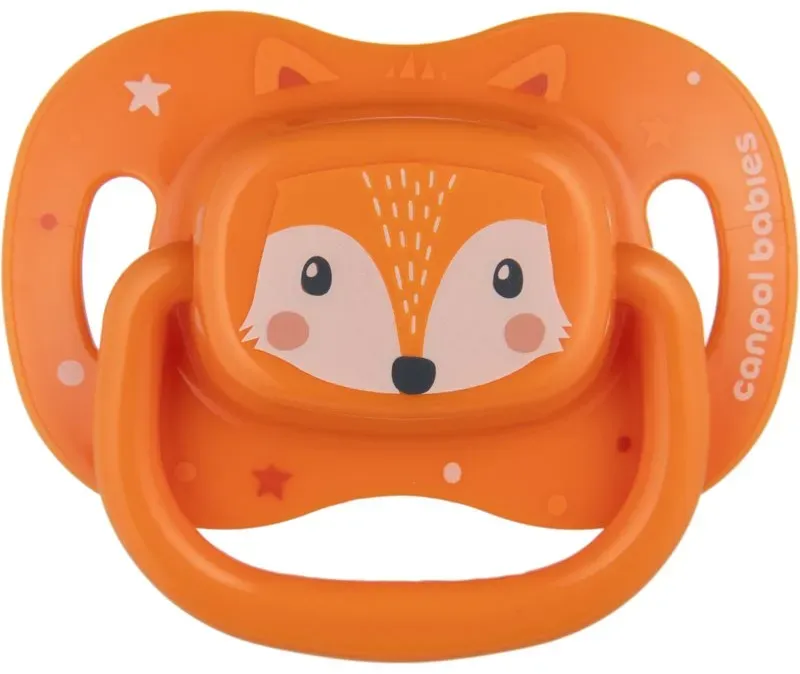Canpol babies Cute Animals Soother 18m+ Schnuller Orange 1 St.