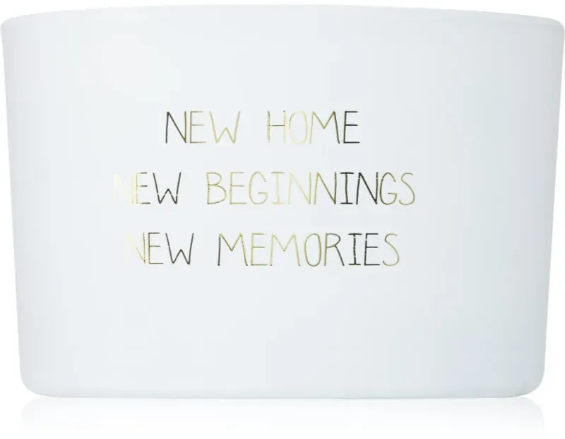 My Flame Fresh Cotton New Home, New Beginnings, New Memories Duftkerze 13x8 cm