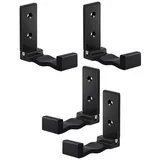 BAYLI Regal 4er Set multifunktionaler Klapphaken, Faltbare Wandhaken, 90° Grad schwarz