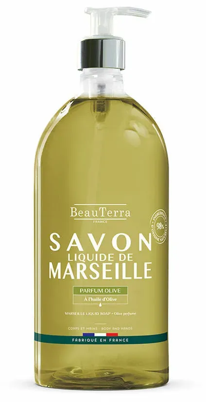 Flüssigseife Beauterra Savon de Marseille Olive 1 L