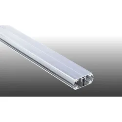 Aluprofil Komplettsystem für 16 mm Stegplatten - 3500 mm Verbindungsprofil inkl. Lippendichtung – Klemmprofil für Holz- und Metallkonstruktionen
