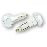 Highsider Lenkerendenpaar für 12-22mm Alu CLASSIC Chrom
