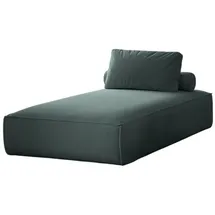 Fun Möbel Chaiselongue Liege Celes in Stoff, Opera Velvet Opalgrün