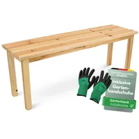 Holz4home holz4home® Gartenbank Holzbank Natur Hell I Kleine Bank
