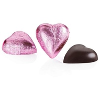 Venchi Valentines aus Zartbitterschokolade 75% in Großpackung, 1 kg – herzförmige Zartbitterschokolade – glutenfrei