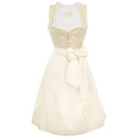 KRÜGER MADL & BUAM Trachtenkleid Midi Dirndl 2tlg. 70cm FELIJA / 116568 creme gold 42