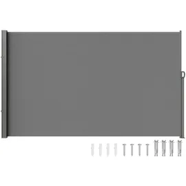 Vevor Seitenmarkise 160 x 300 cm Grau Eisen