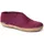 Glerups dk Modell A Filzschuh Ledersohle Hausschuh antibakteriell, atmungsaktiv, hautschonend, geruchsneutral lila|rot 45 EU