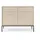 moeblo Highboard 104 x 83 x 39 cm Beige / Schwarz