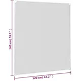 vidaXL Magnet-Insektenschutz für Fenster 120 x 140 cm Weiß