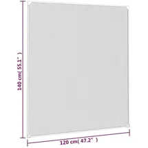 vidaXL Magnet-Insektenschutz für Fenster 120 x 140 cm Weiß