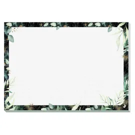 Sigel Schreibtischunterlage Glamorous Leaves weiß/bunt Papier 42,0 x 29,7 cm, 30 Blatt