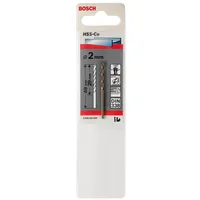 Bosch HSS-Co Metallbohrer 2 mm x 29 mm x 49 mm 1er-Pack