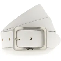 Mustang Damengürtel Leder 3,5 cm weiß 110