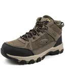 SKECHERS SELMEN MELANO Trekking Shoes, Chocolate Leather W/Mesh, 45