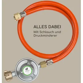 Blumfeldt Flagranti Crystal View Gasheizstrahler 8kW Edelstahl