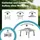 Wiltec Faltpavillon 4 x 4 m inkl. Moskitonetz Hellgrau