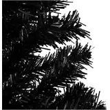 vidaXL Künstlicher Weihnachtsbaum Schwarz 150 cm