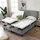 V6 Boxspringbett 209E 140 x 200 cm Grau