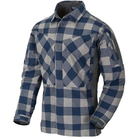 Helikon-Tex MBDU Flannel Shirt slate blue checkered,