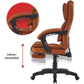 Trisens Schreibtischstuhl Bürostuhl Gamingstuhl Racing Chair Chefsessel mit Fußstütze