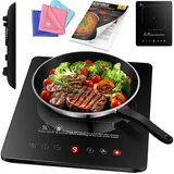 Kesser Induktionskochplatte 28cm mit 9 Heizstufen, Timer, Touch-Steuerung, Booster, Sicherheitsmerkmale