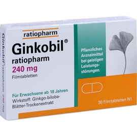 Ratiopharm Ginkobil ratiopharm 240 mg Filmtabletten 30 St.