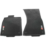 Audi 4G1061221B 041 Gummi Fußmatten mit S6 Logo Original Audi Allwettermatten 2X vorn Gummimatten schwarz
