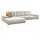 W.Schillig Ecksofa "run, Designsofa, bequem, L-Form", weiß (cream weiß z73), B:299cm H:88cm T:178cm, Longlife Xtra-Leder Z73: Naturwalkleder der Luxusklasse aus den erlesensten Rohhäuten.