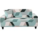 Stretch-sofabezug Für 1-sitzer, Sesselbezug, Schutzhülle (sessel, Helles Farbblockmuster) Für Sofa, Elastischer Universal-sofabezug