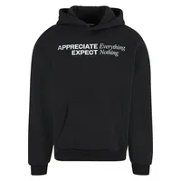 Mister Tee Appreciate & Respect Fluffy Hoody - schwarz,