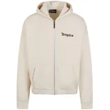 dropsize Super Heavy Blank Zip Hoodie in Beige, Größe S