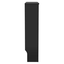 vidaXL MDF Heizkörperverkleidung Schwarz 78 cm