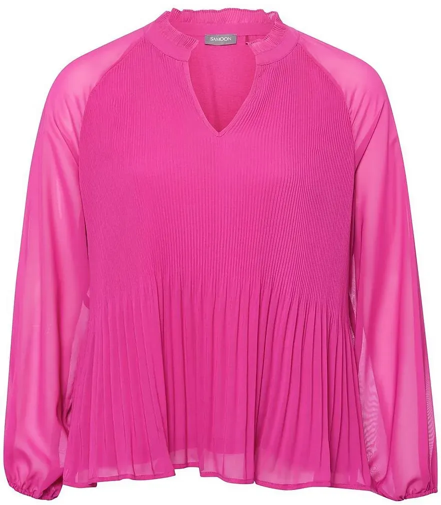 Bluse zum Schlupfen Samoon pink, 44