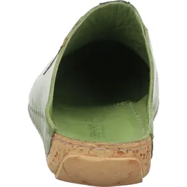Gemini Damen Pantolette vorne geschlossener Leder Clog Sabot 336062-02, Größe:38 EU, Farbe:Grün - 38