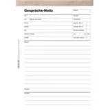 Baier & Schneider Gesprächsnotizblock A5 50 Blatt Weiß