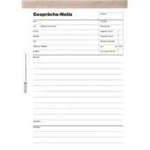 Baier & Schneider Gesprächsnotizblock A5 50 Blatt Weiß