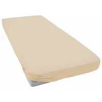 Estella Spannbettlaken für Topper Zwirnjersey 140 x 200 - 160 x 200 cm natur