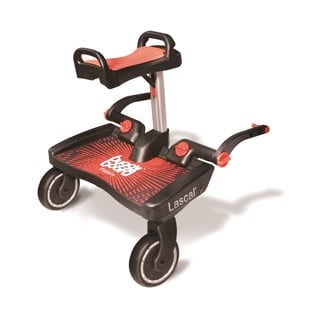 Lascal Buggy Board Maxi + mit Sitz rot