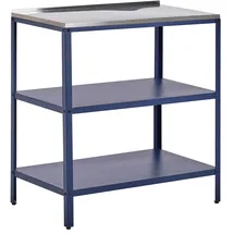 Beliani Outdoor-Kücheninsel Vilama blau