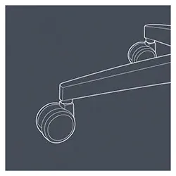TOPSTAR Rollen GAP groß anthr/sw 6990 5cm