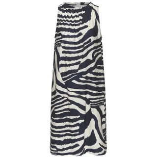 LASCANA Sommerkleid Damen creme-graublau bedruckt Gr.38