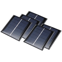 5x Solarpanel Solarzelle Solarmodul Panel Modul Polykristallin 3V 100mA 70x70mm