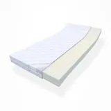 MSS e.K. Kaltschaum-Matratzentopper 10 cm Dicke 90 x 200 cm weiß