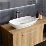 Ideal Standard i.life B Waschbecken rechteckig 60 cm ohne Überlauf und Armatur, weiß