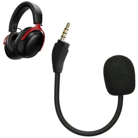 kwmobile Ersatz Kopfhörer Mikrofon kompatibel mit Kingston HyperX Cloud III Headset - Gaming Headphones Mikrofon mit 3,5 mm Klinkenstecker - Schwarz