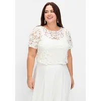 sheego Shirttunika in offwhite | Gr.: 48