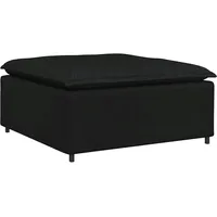 VidaXL Modulares Sofa-Fußhocker-Modul Schwarz 100 x 100 x 48