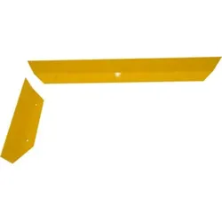 Schake Schrammbord Stahlwinkel 100x150x10 mm + Gehrung 45°, Anfahrschutz für Gabelstapler, Hubwagen etc. Gesamtlänge: 1200 mm zum Aufdübeln